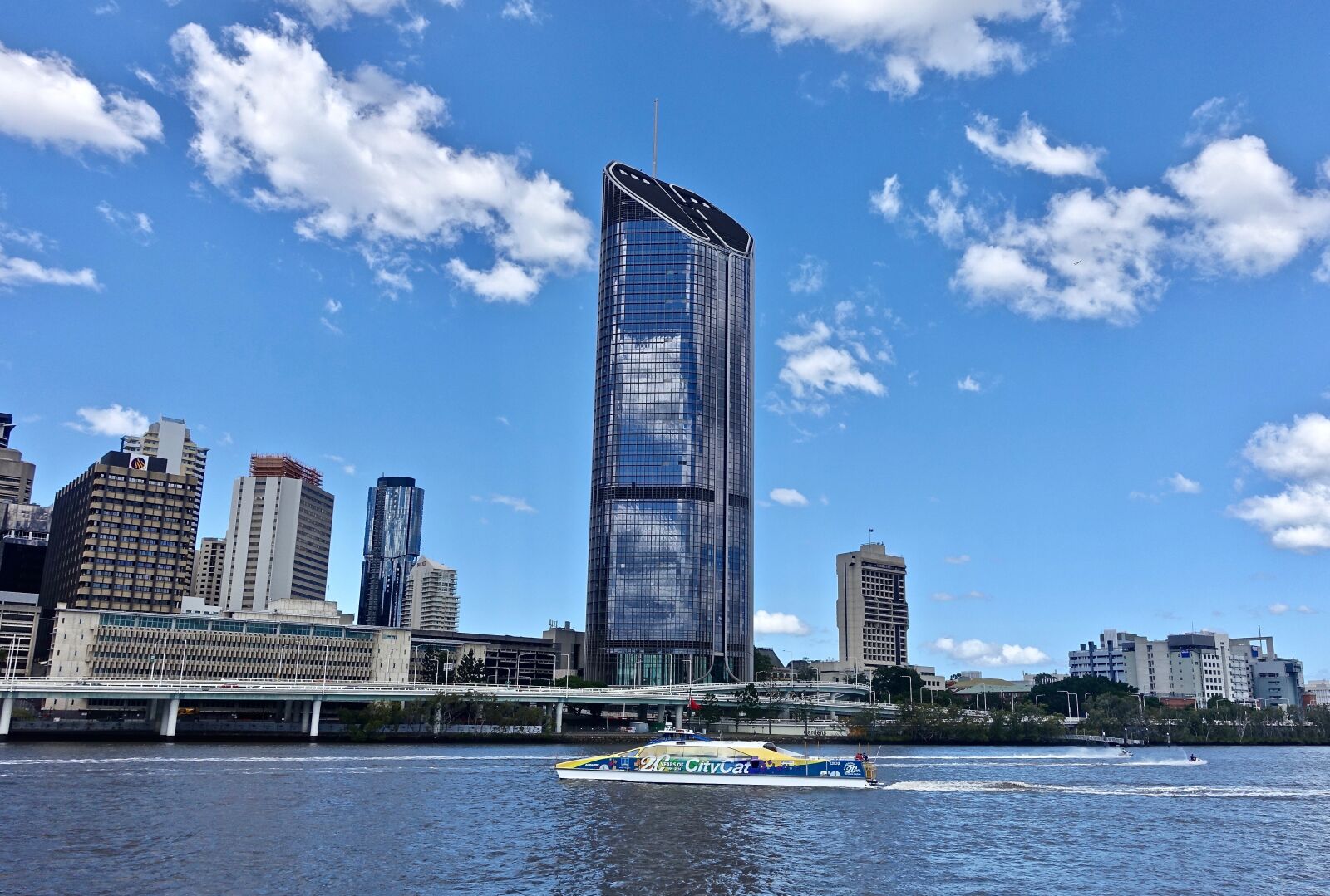 Sony Cyber-shot DSC-RX100 III sample photo. Skyscraper, brisbane, river photography