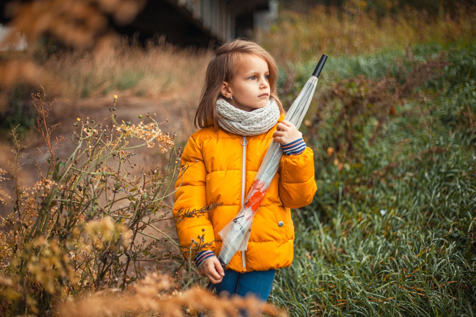 Canon EOS 5D Mark II sample photo. Girl, autumn, nature photography