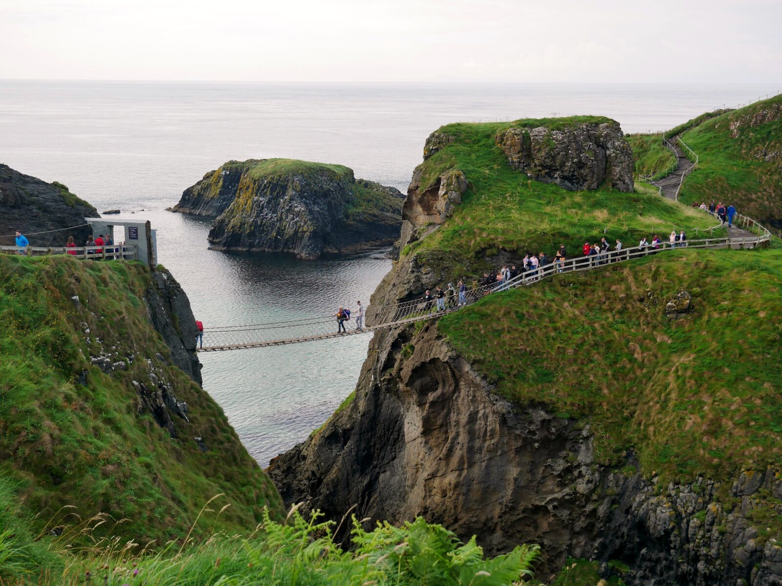 Panasonic Lumix DMC-G85 (Lumix DMC-G80) sample photo. Suspension bridge, ireland, carrick-a-rede photography