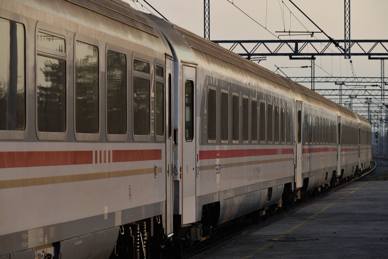 Nikon D3300 sample photo. Passenger train, wagons, railway photography
