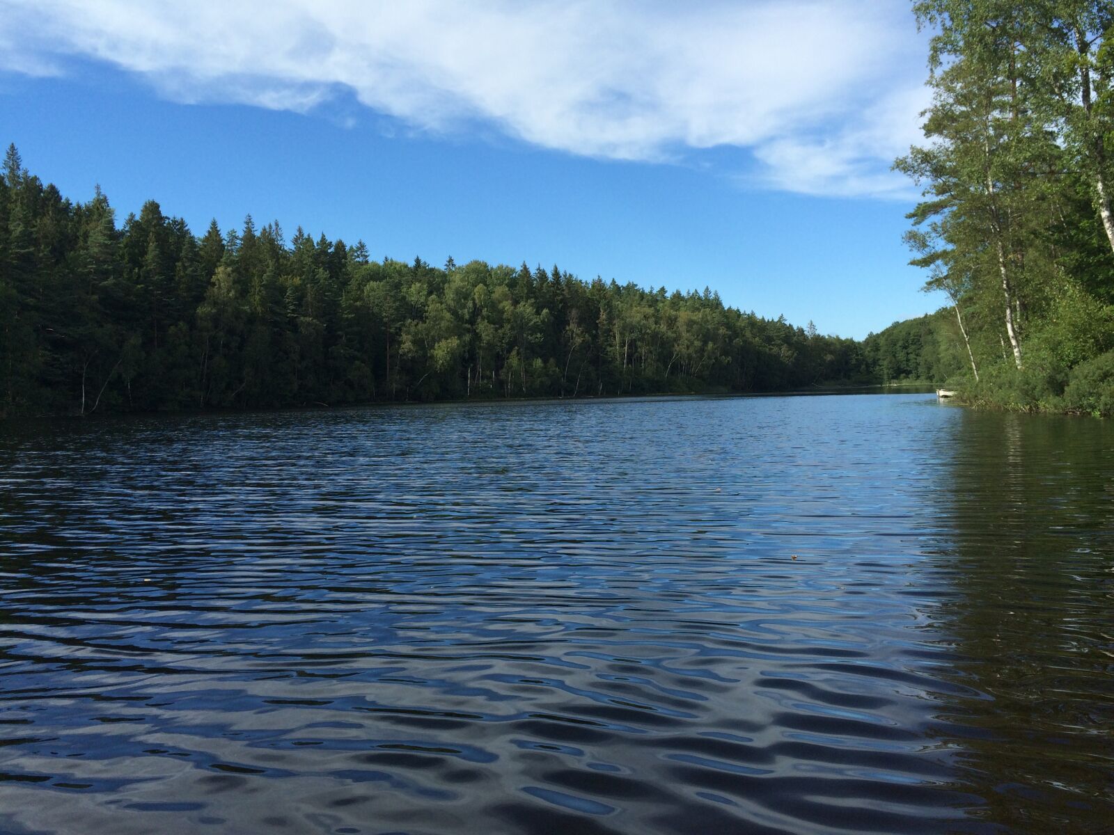 iPhone 5s back camera 4.15mm f/2.2 sample photo. Lake in sweden, landscape photography