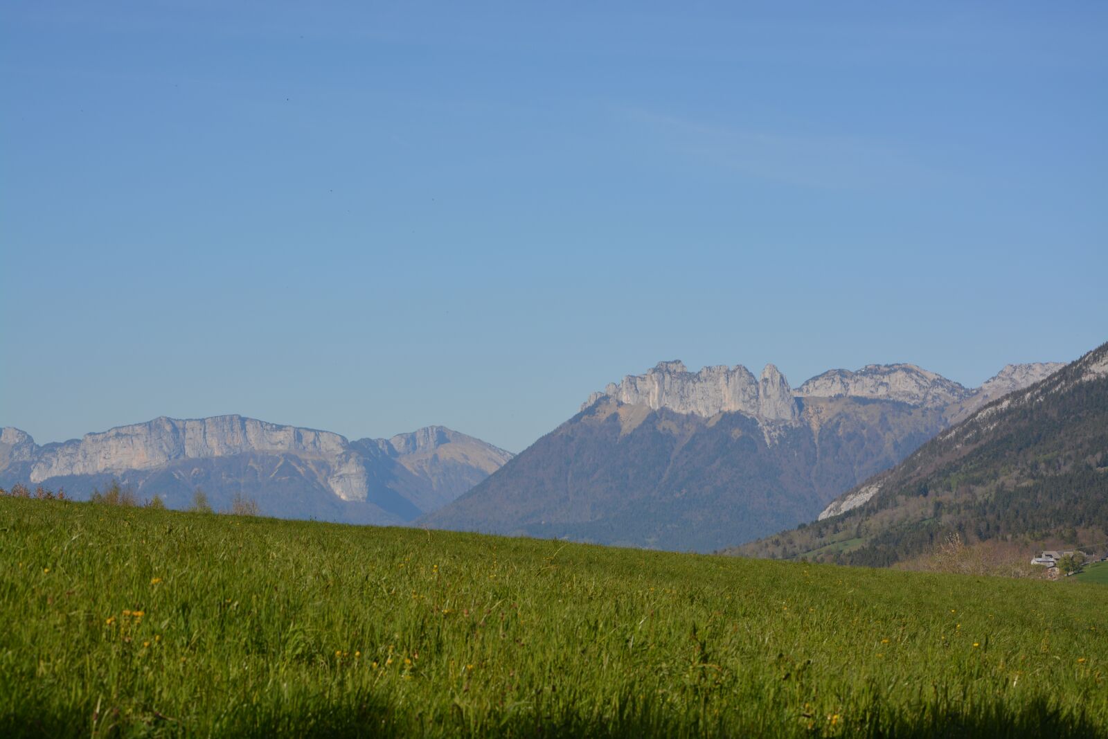 Nikon D5200 sample photo. Mountain landscape, annecy, panoramic photography