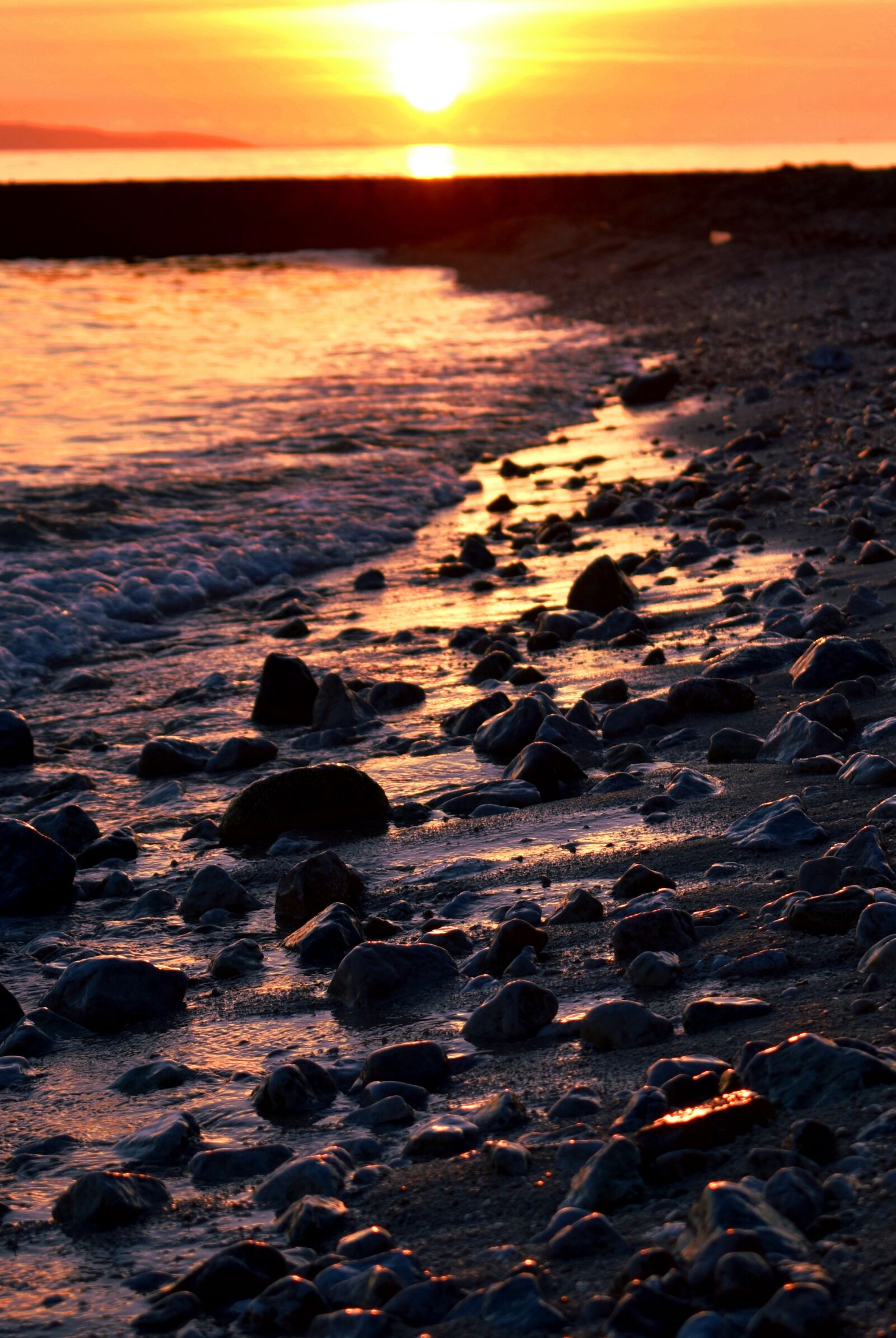 Nikon D3400 sample photo. Sunset, beach, shore photography
