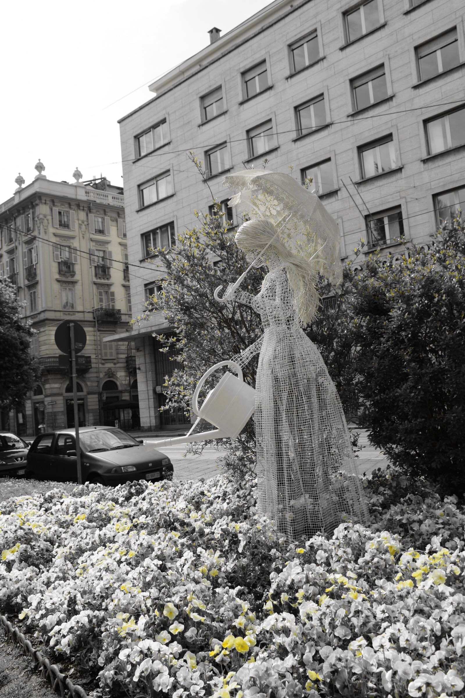 Nikon D5300 sample photo. City, woman, sculpture photography