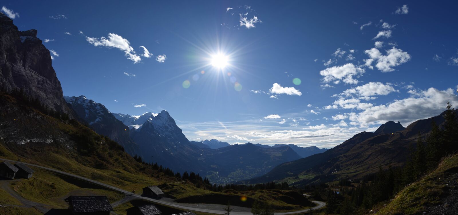 Nikon D7200 sample photo. Panorama, mountains, sun photography