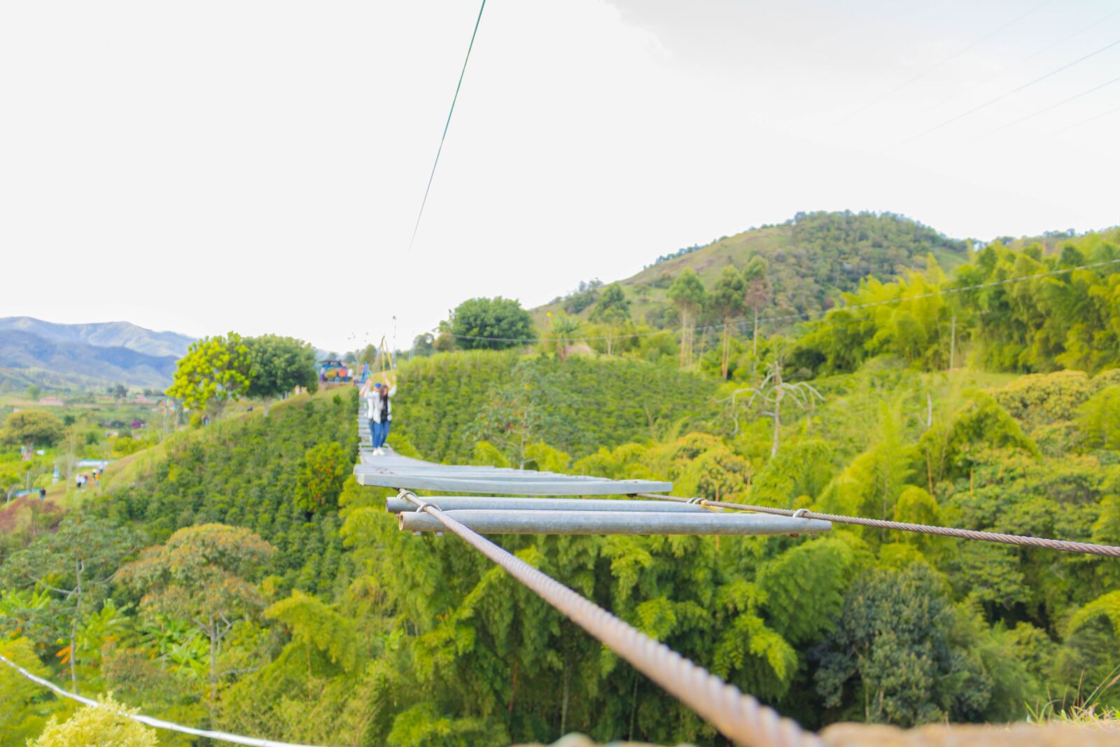 Canon EOS 750D (EOS Rebel T6i / EOS Kiss X8i) sample photo. Bridge, suspension bridge, mountain photography