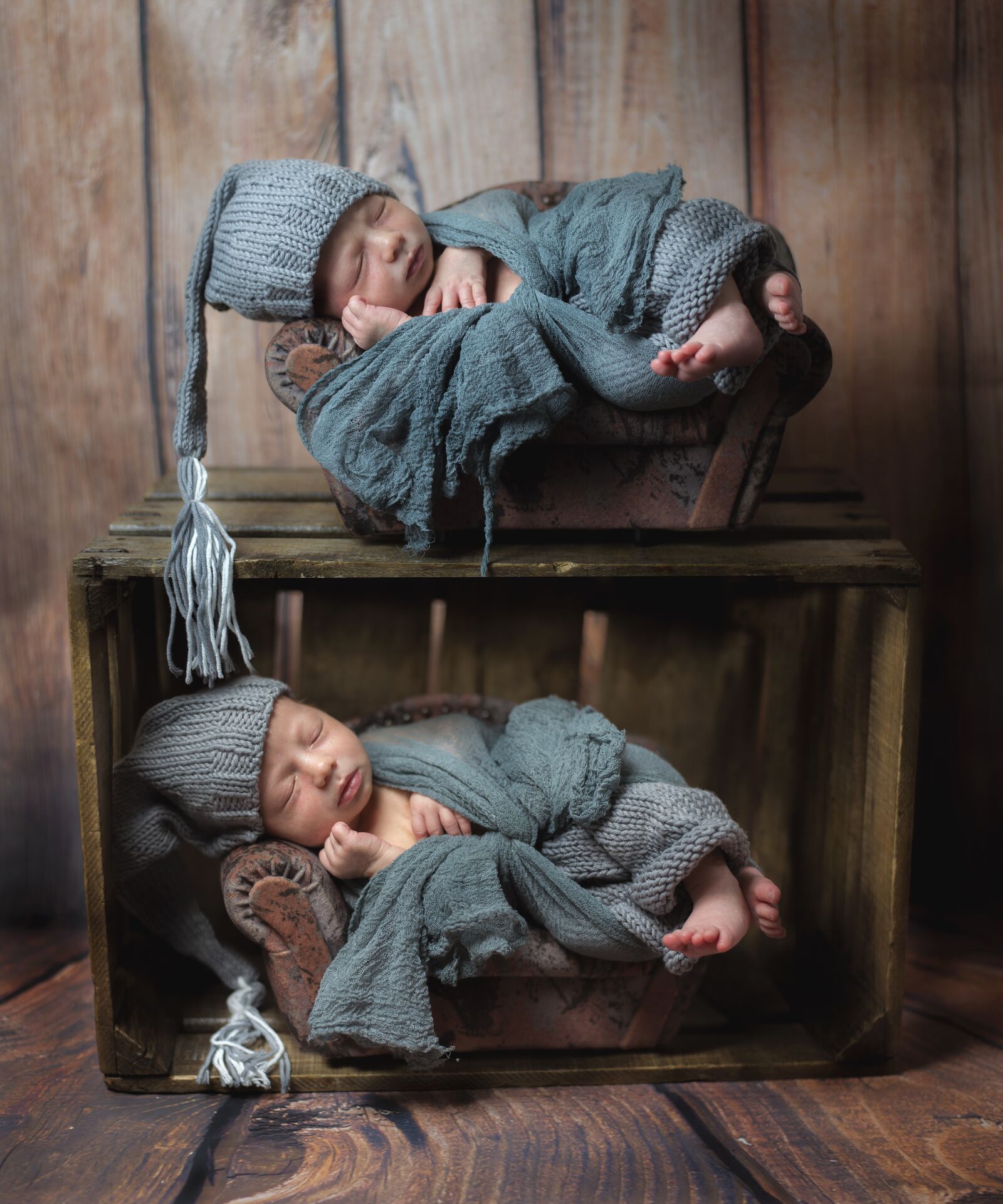 Nikon D800E sample photo. Babies, sleep, box photography