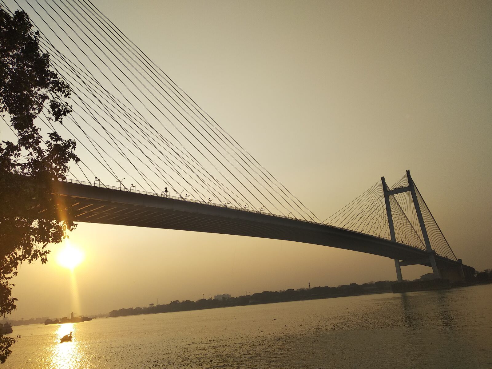 Xiaomi Redmi Note 5 sample photo. River, sunset, second hooghly photography