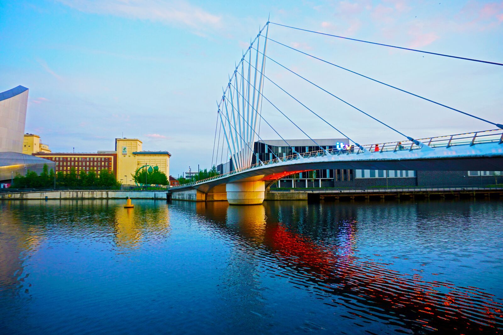 Sony a5100 sample photo. Manchester, bridge, port photography