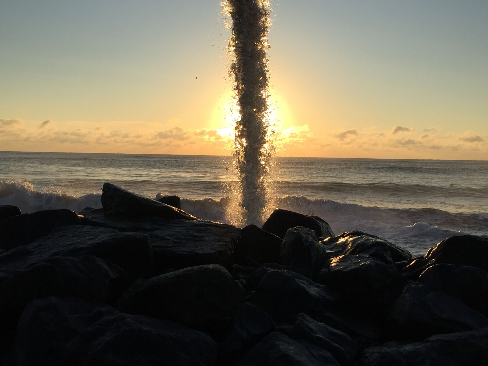 Apple iPhone 6 sample photo. Sunrise, waterfall, nature photography