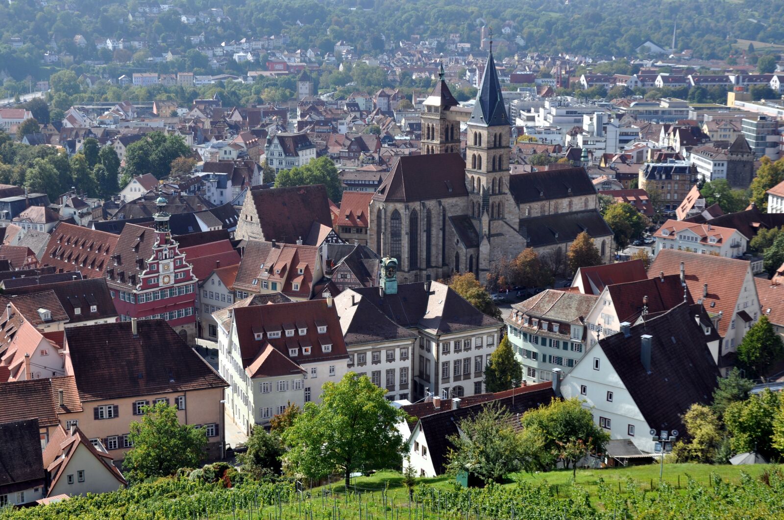 Nikon D5000 sample photo. Esslingen, historic center, view photography