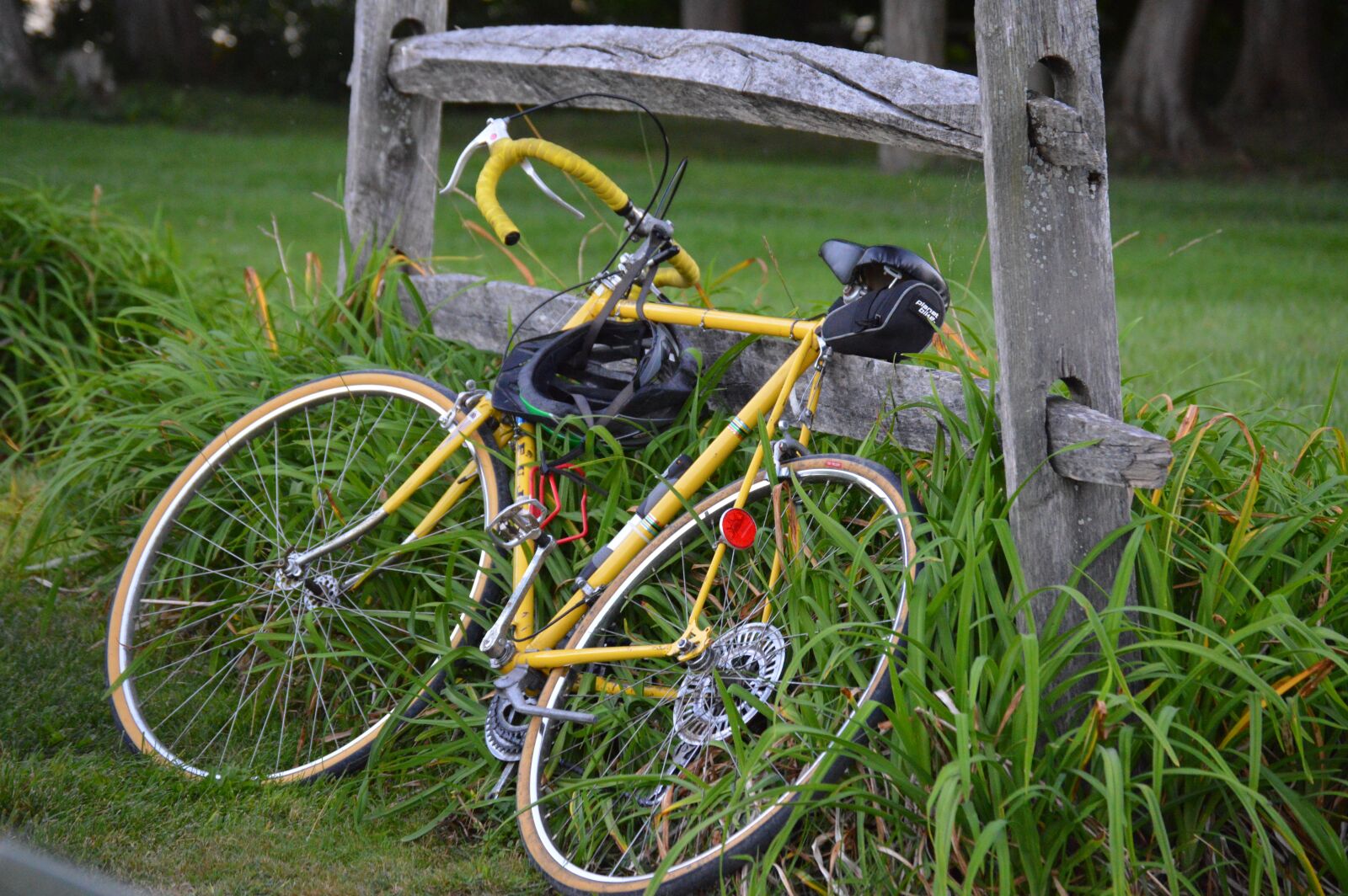 Nikon D3200 sample photo. Bike, fence, biking photography