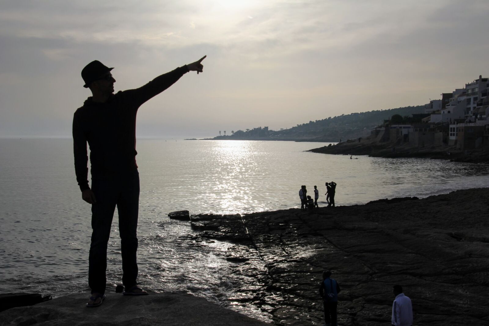 Canon EOS 60D sample photo. Sea, sunset, silhouette photography