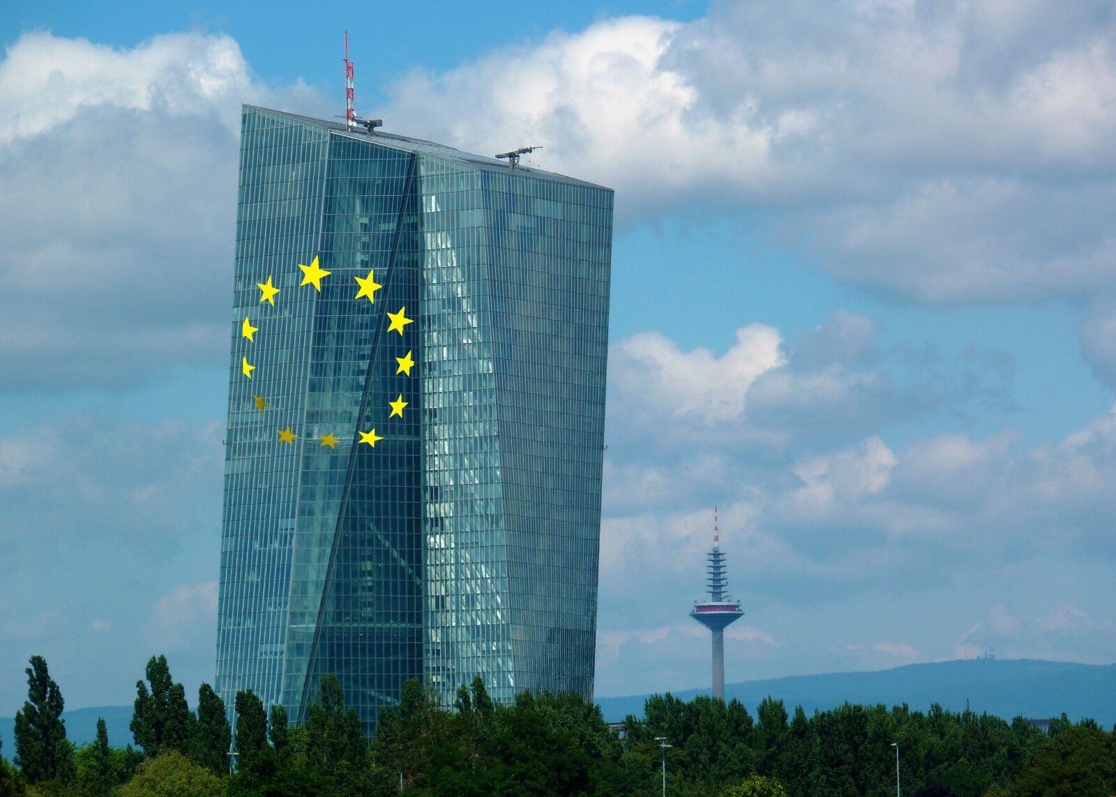 Panasonic DMC-TZ7 sample photo. Ecb, european central bank photography