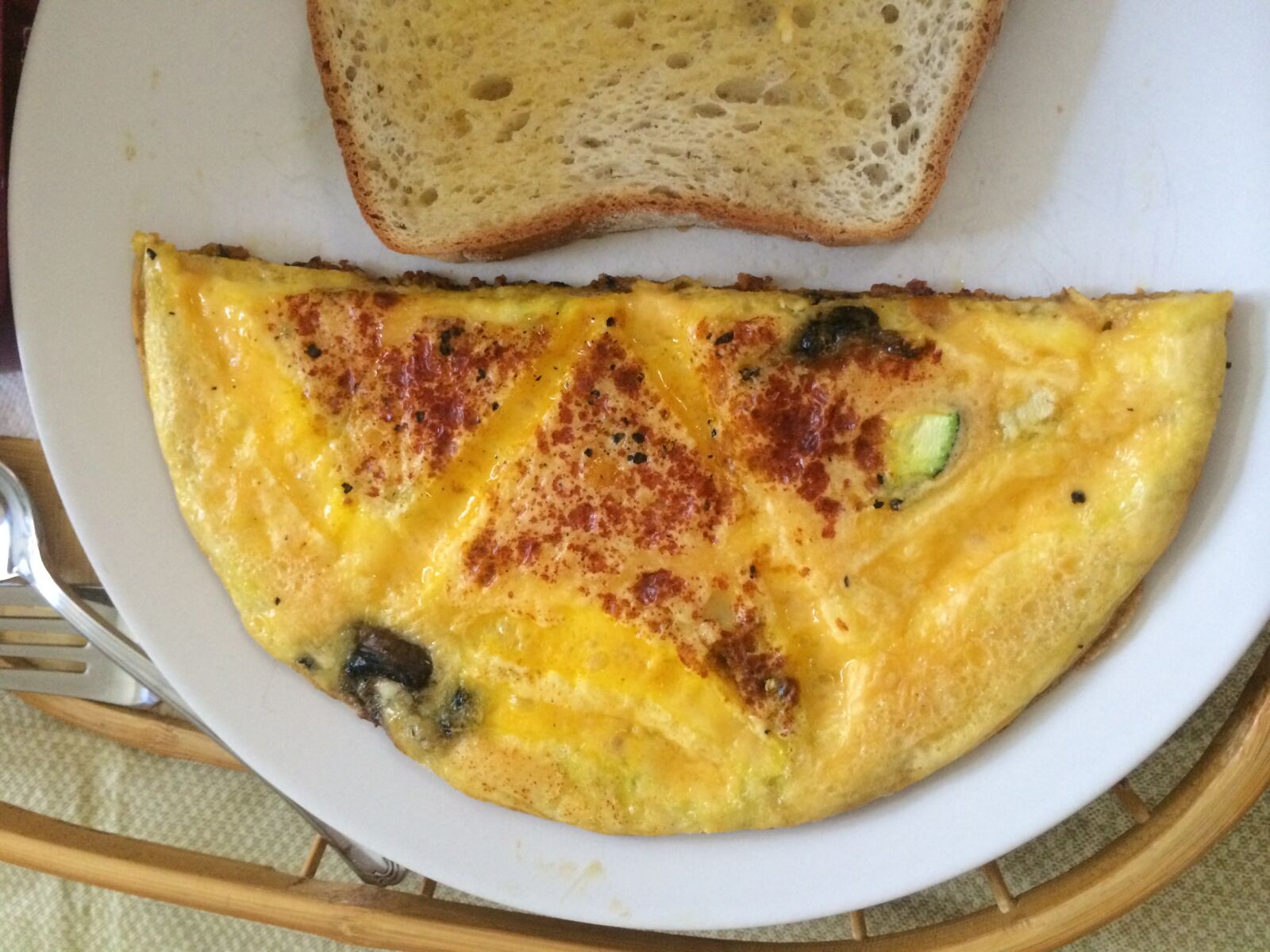 iPhone 5s back camera 4.12mm f/2.2 sample photo. Half omelette, food, eggs 1 photography