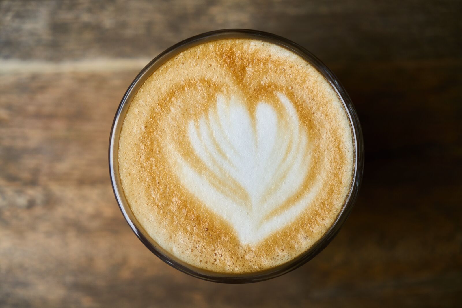 Sony a7R II sample photo. Latte, coffee, wood photography