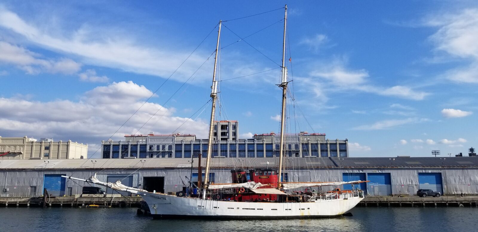 Samsung Galaxy S8 sample photo. Nyc, red hook, ship photography