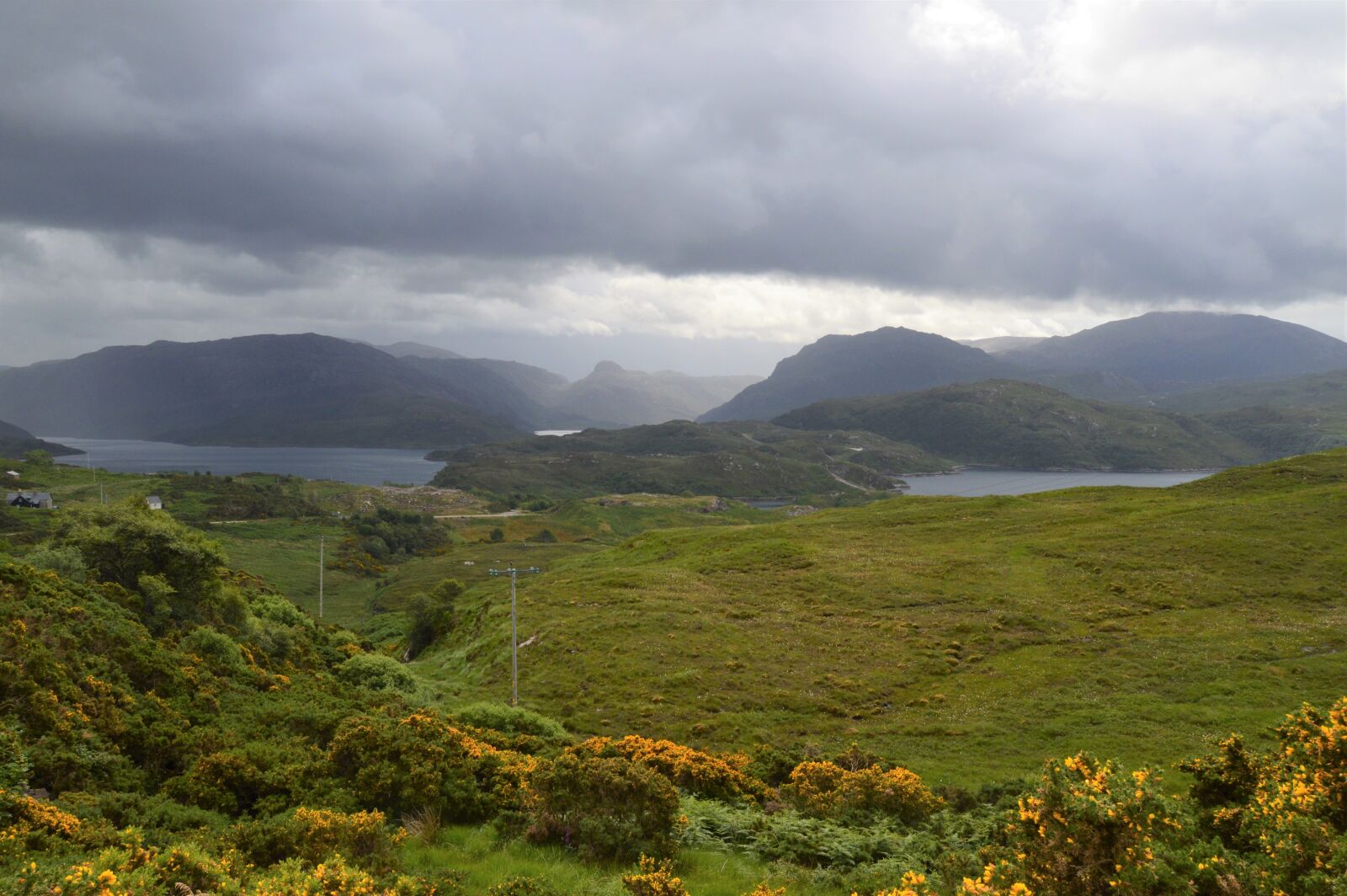 Nikon D3200 sample photo. Scotland, dark clouds, nature photography