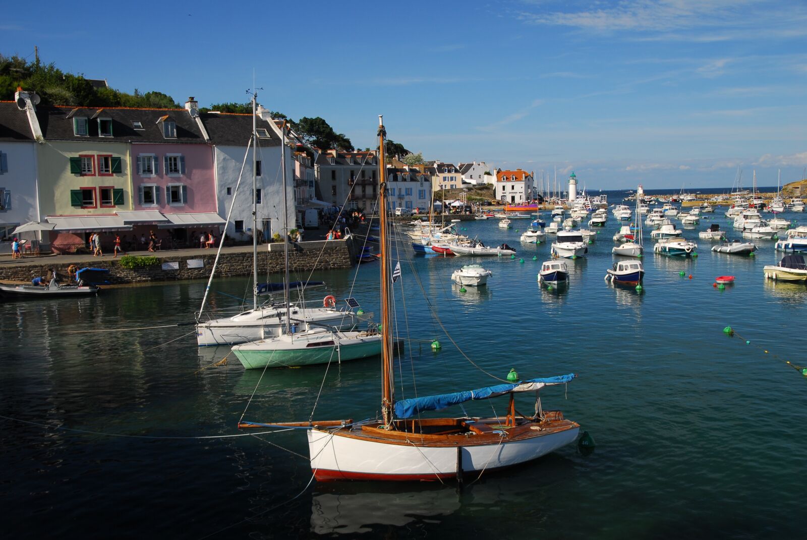 Nikon D200 sample photo. Port, boats, brittany photography