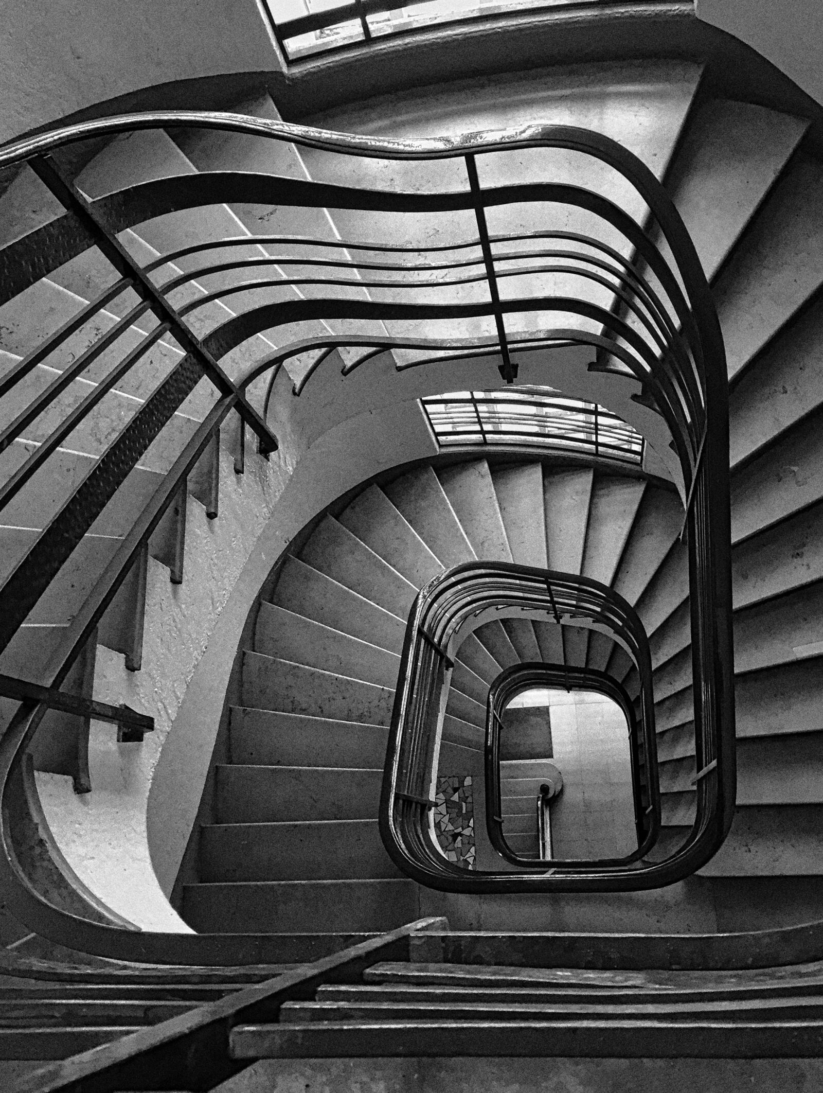Apple iPhone 6 sample photo. Spiral staircase, stairs, architecture photography