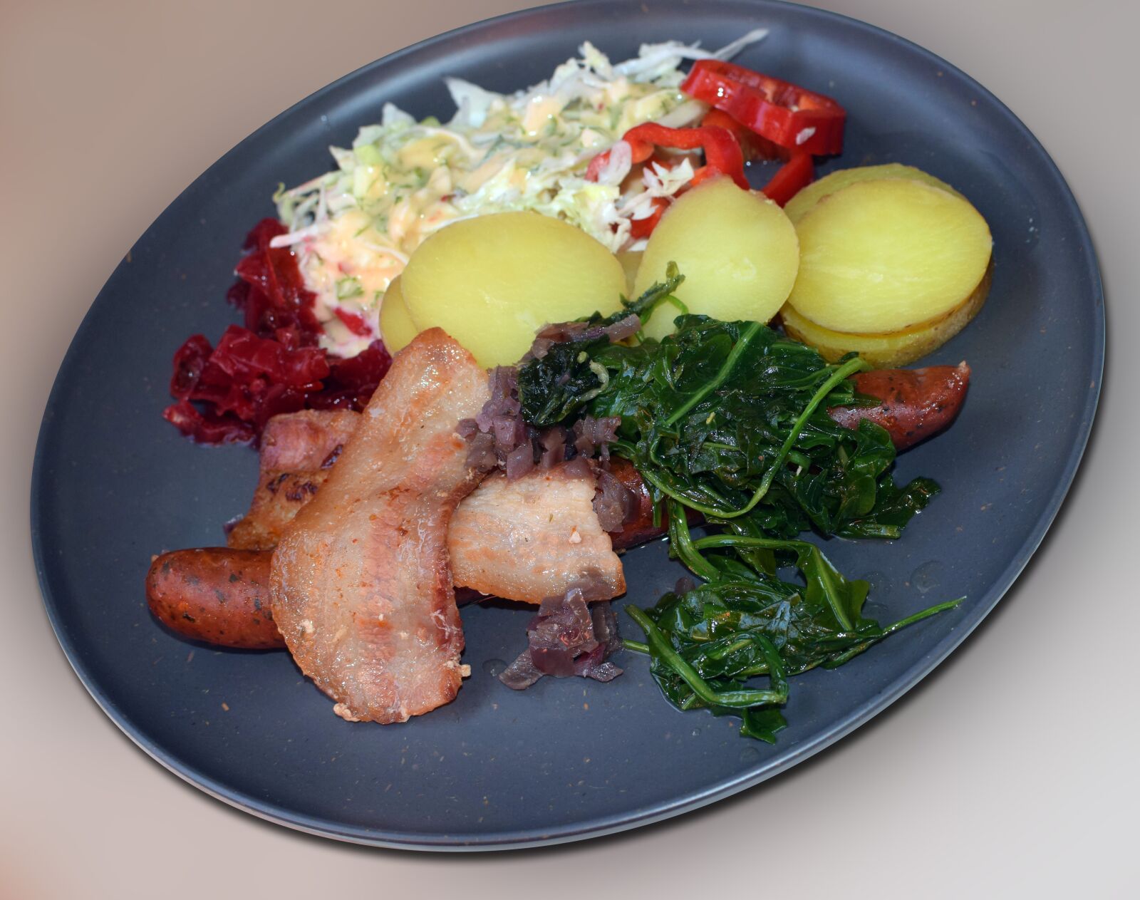 Nikon D5300 sample photo. Lamb sausage, bacon, pork photography
