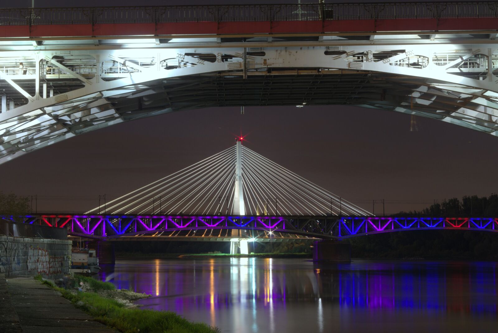 Pentax K-S2 sample photo. Bridge, warsaw, ponies photography
