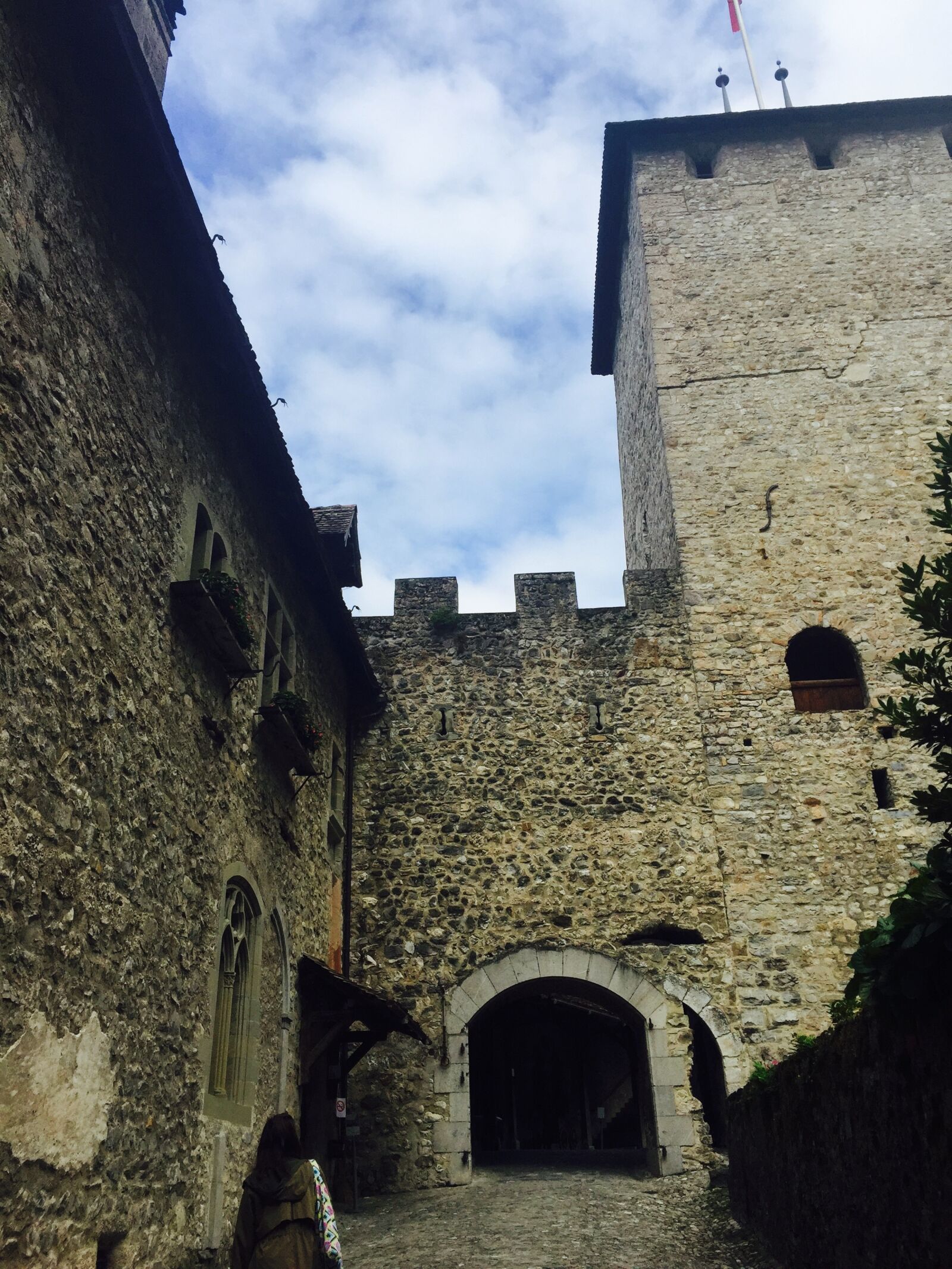 iPhone 6 Plus back camera 4.15mm f/2.2 sample photo. Swiss, sky, castle photography