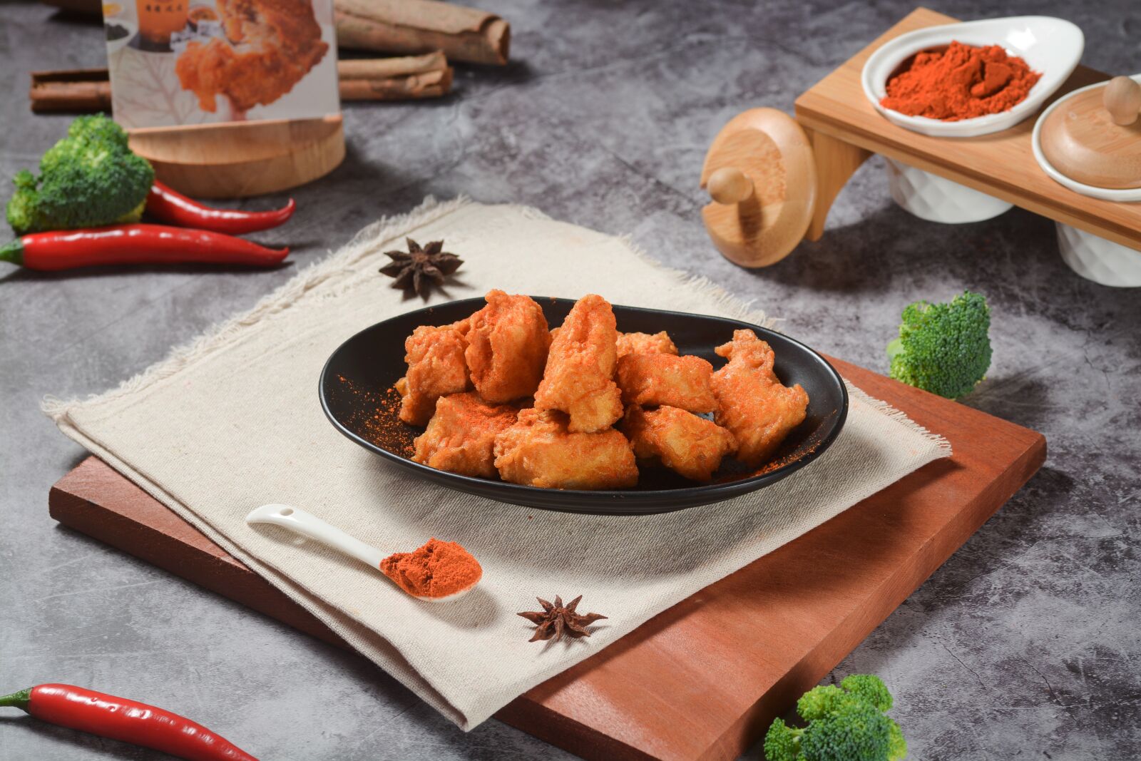 Nikon D7100 sample photo. Fried chicken, chili, fast photography
