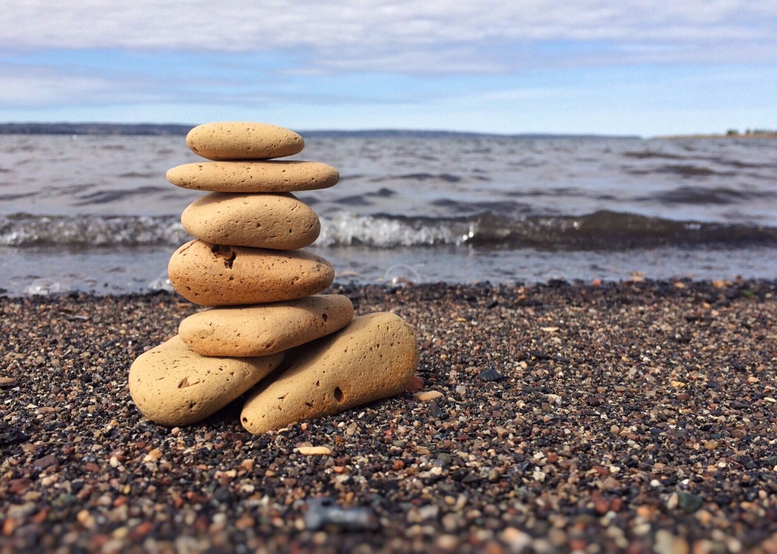 iPhone 5s back camera 4.15mm f/2.2 sample photo. Rocks, stacked, balance photography