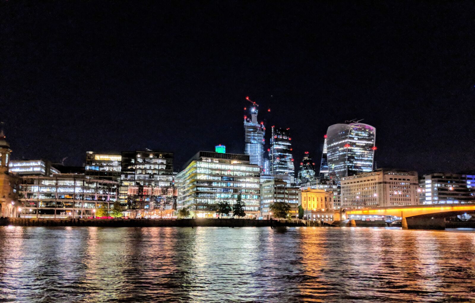 Google Pixel 2 sample photo. Night, city, cityscape photography