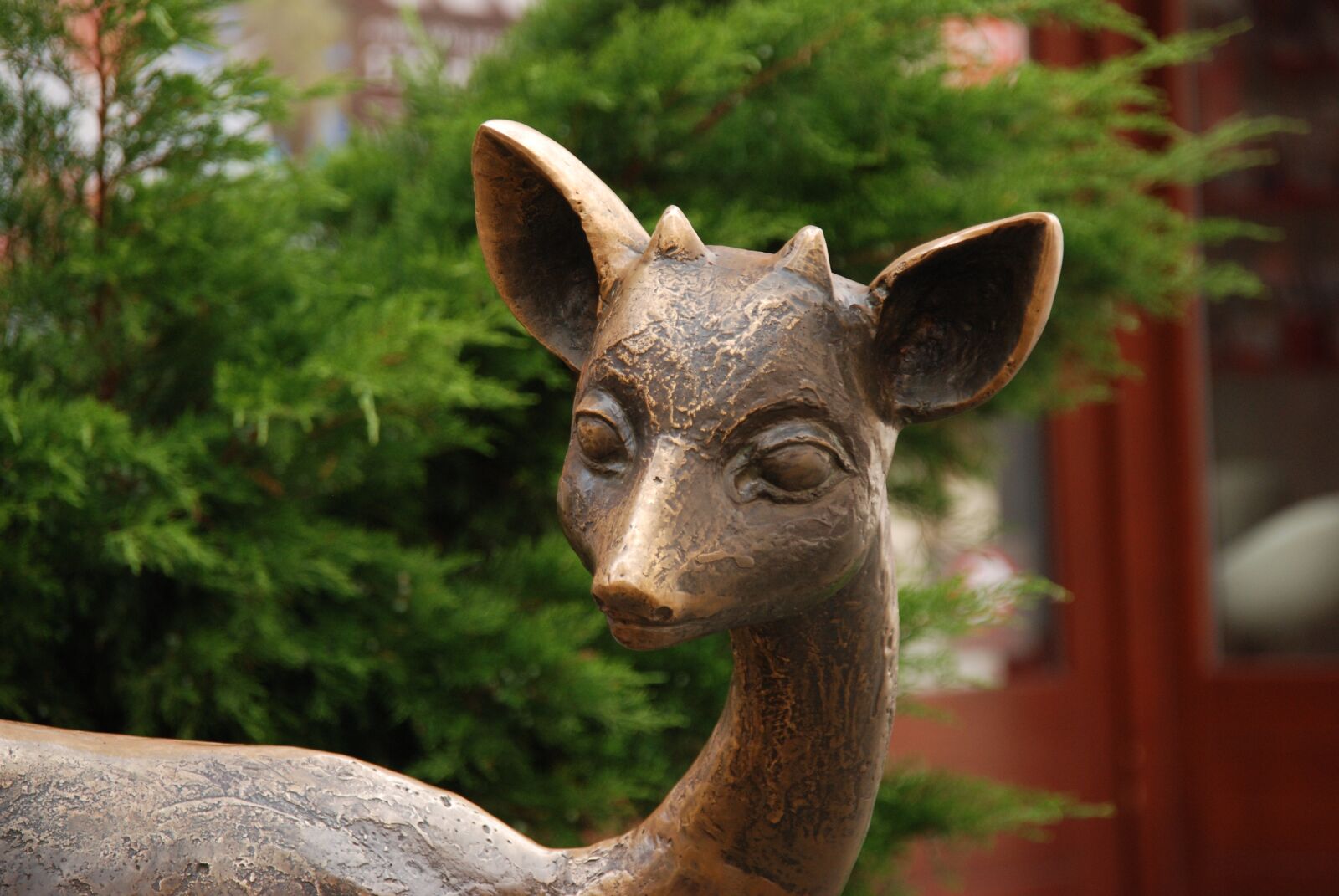 Nikon D80 sample photo. Deer, image, statue photography