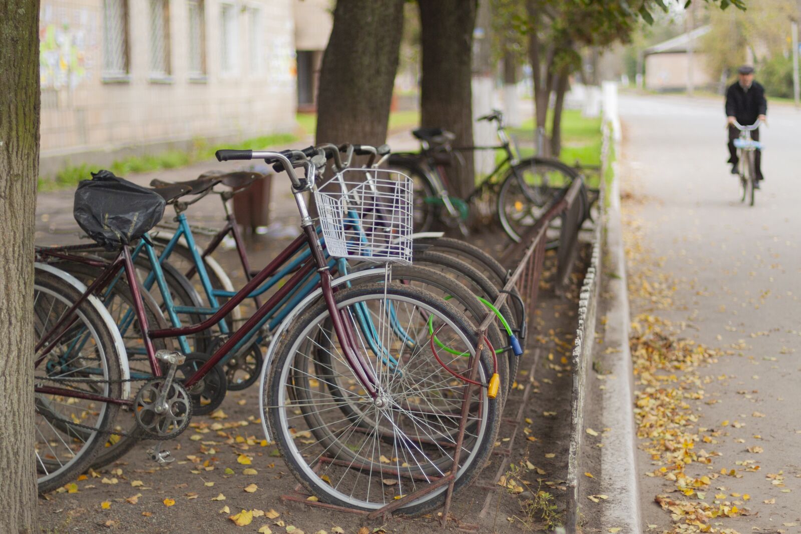 Canon EOS 50D + Canon EF 50mm F1.4 USM sample photo. Bike parking, bike, parking photography