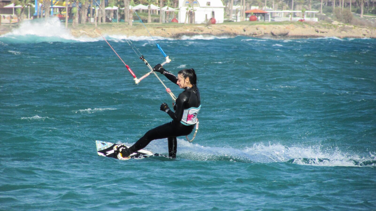Canon PowerShot SX400 IS sample photo. Kite surf, surfer, surfing photography
