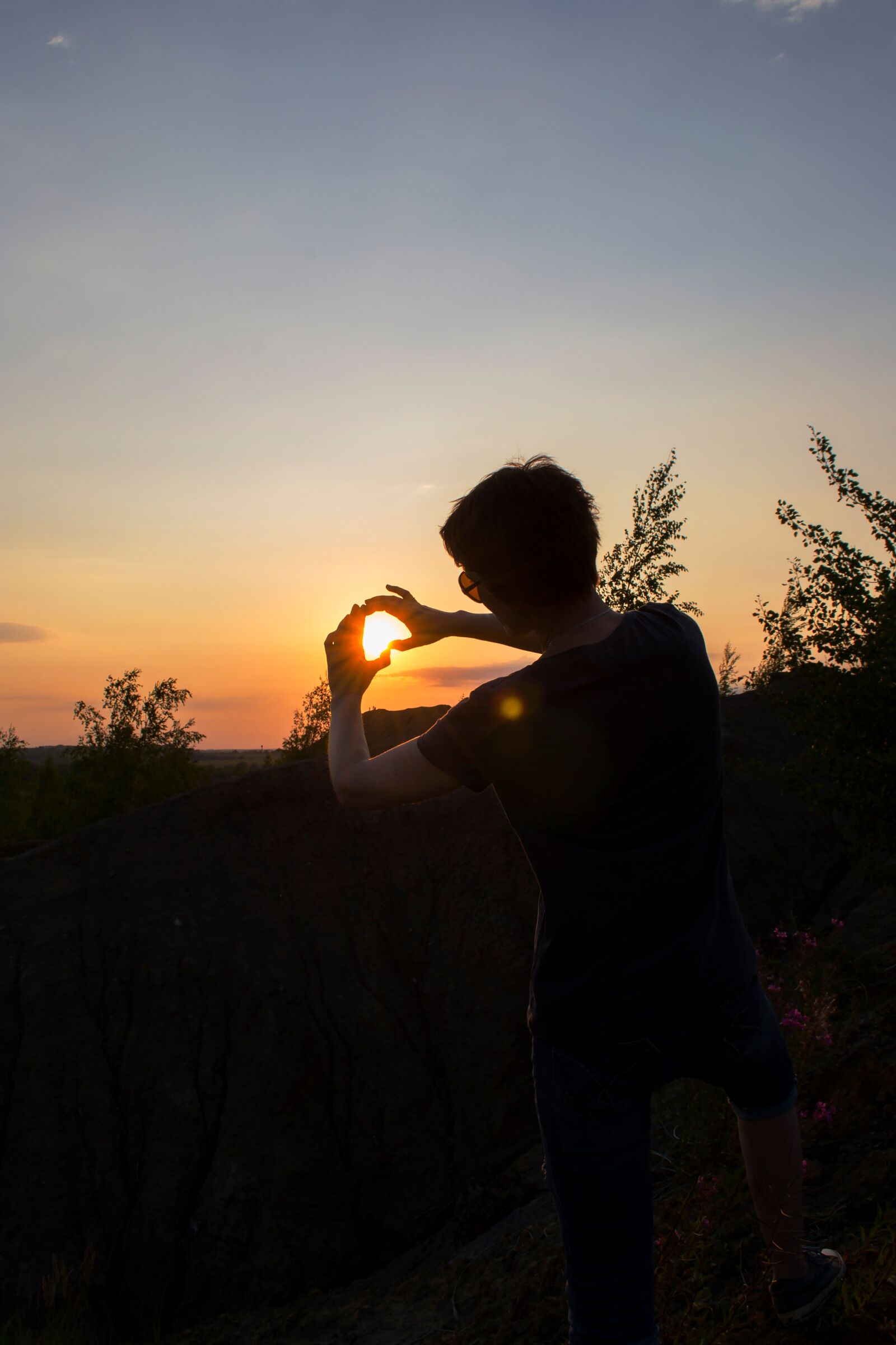 Nikon D3100 sample photo. Girl, sunset, evening photography