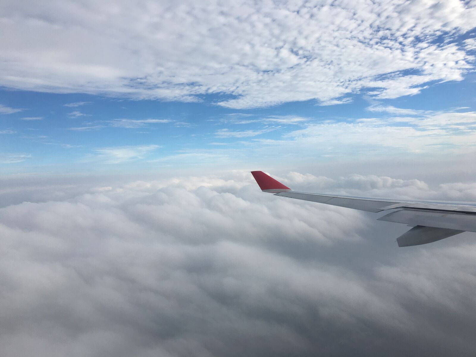 Apple iPhone 6s Plus sample photo. Clouds, wings, sky photography