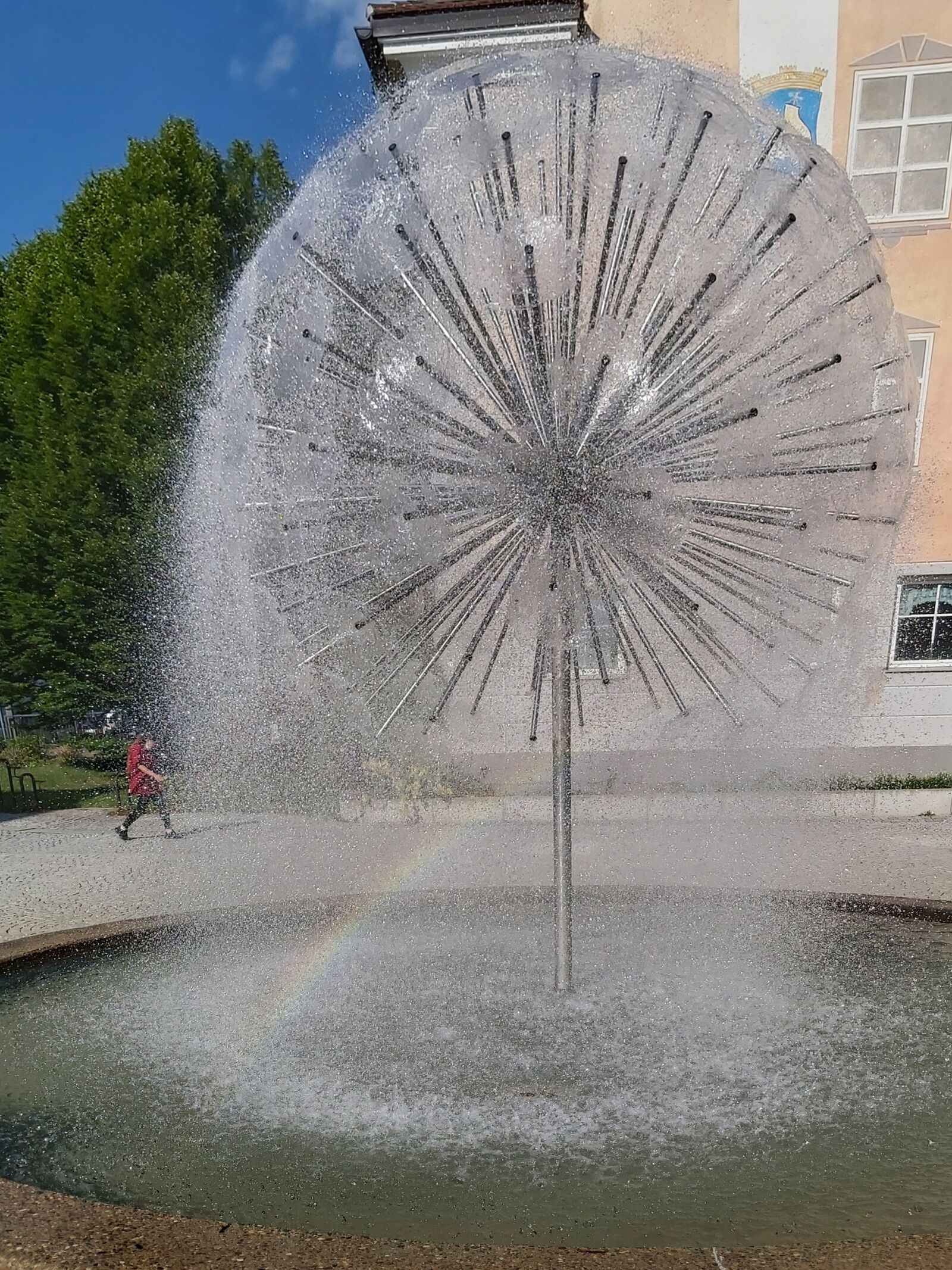 Samsung Galaxy A70 sample photo. City, downtown, fountain photography