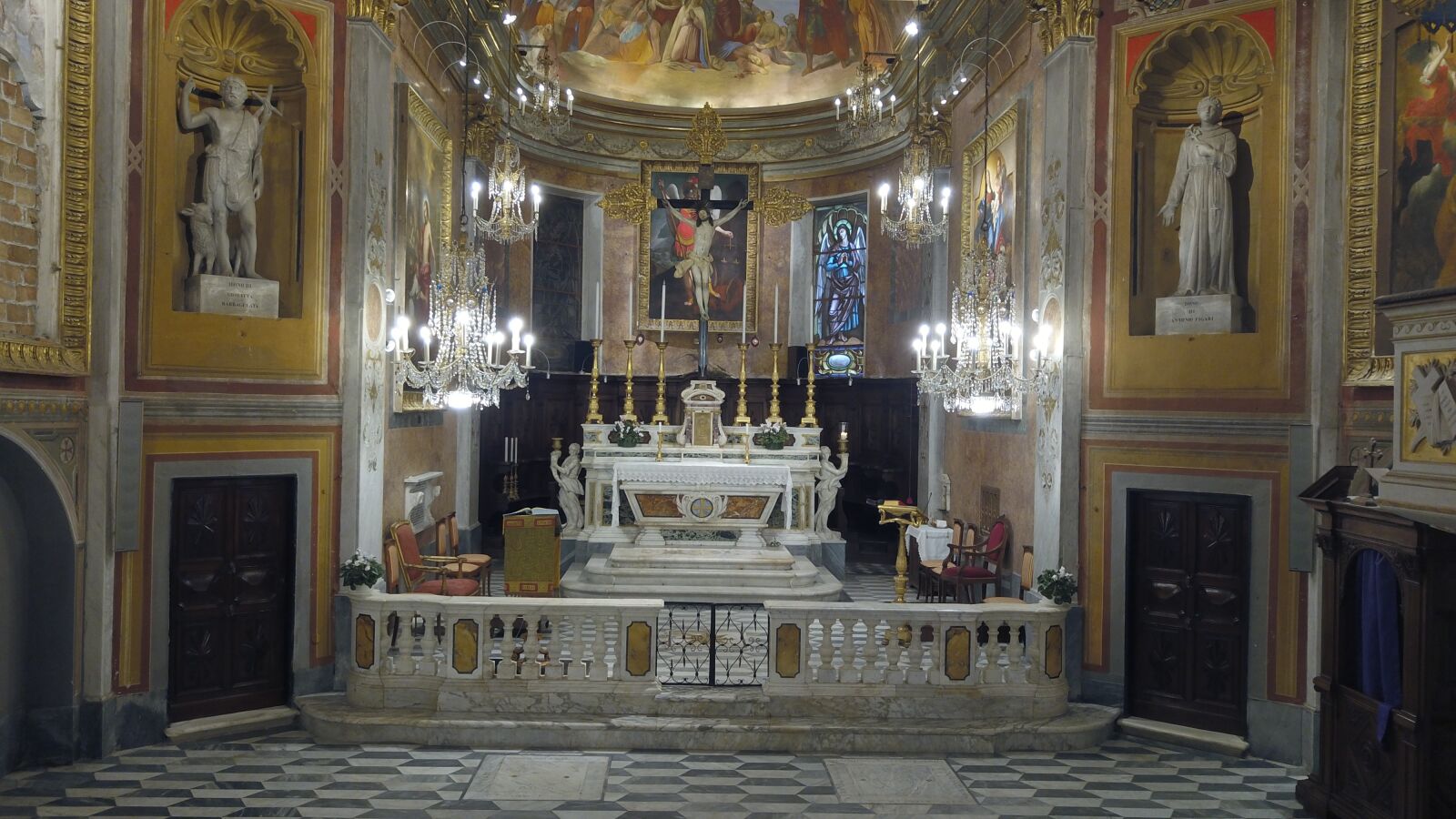 DJI FC220 sample photo. Church, liguria, sea photography