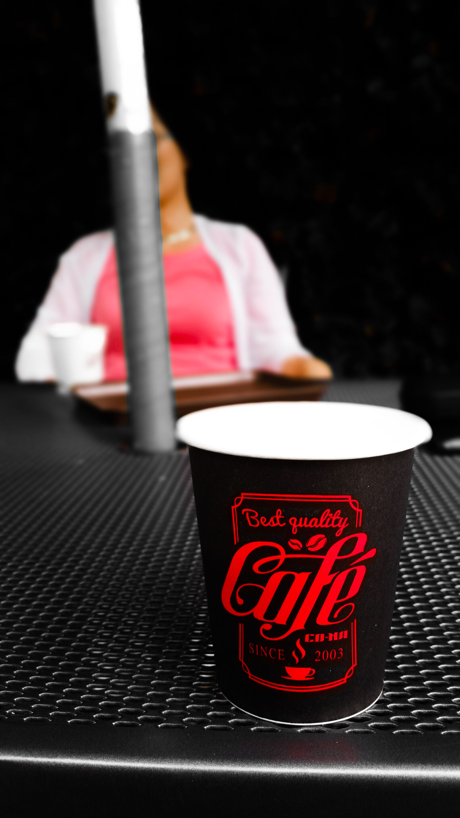 Samsung Galaxy S5 sample photo. Cafe, coffee, red photography