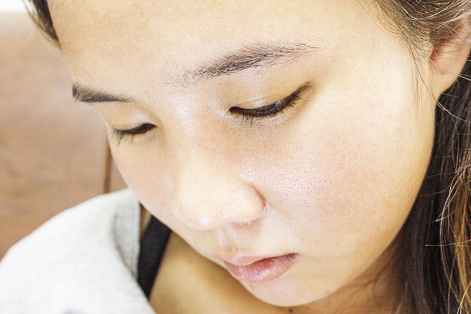 Canon EF-S 18-55mm F3.5-5.6 IS sample photo. Girl, female face, close photography