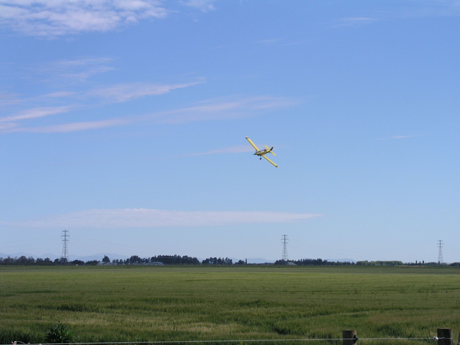 Olympus C5050Z sample photo. Agriculture, spray, plane photography
