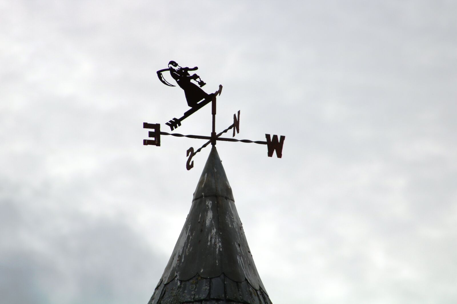 Canon EOS 750D (EOS Rebel T6i / EOS Kiss X8i) + Canon EF75-300mm f/4-5.6 sample photo. Weathervane, sign, weather photography