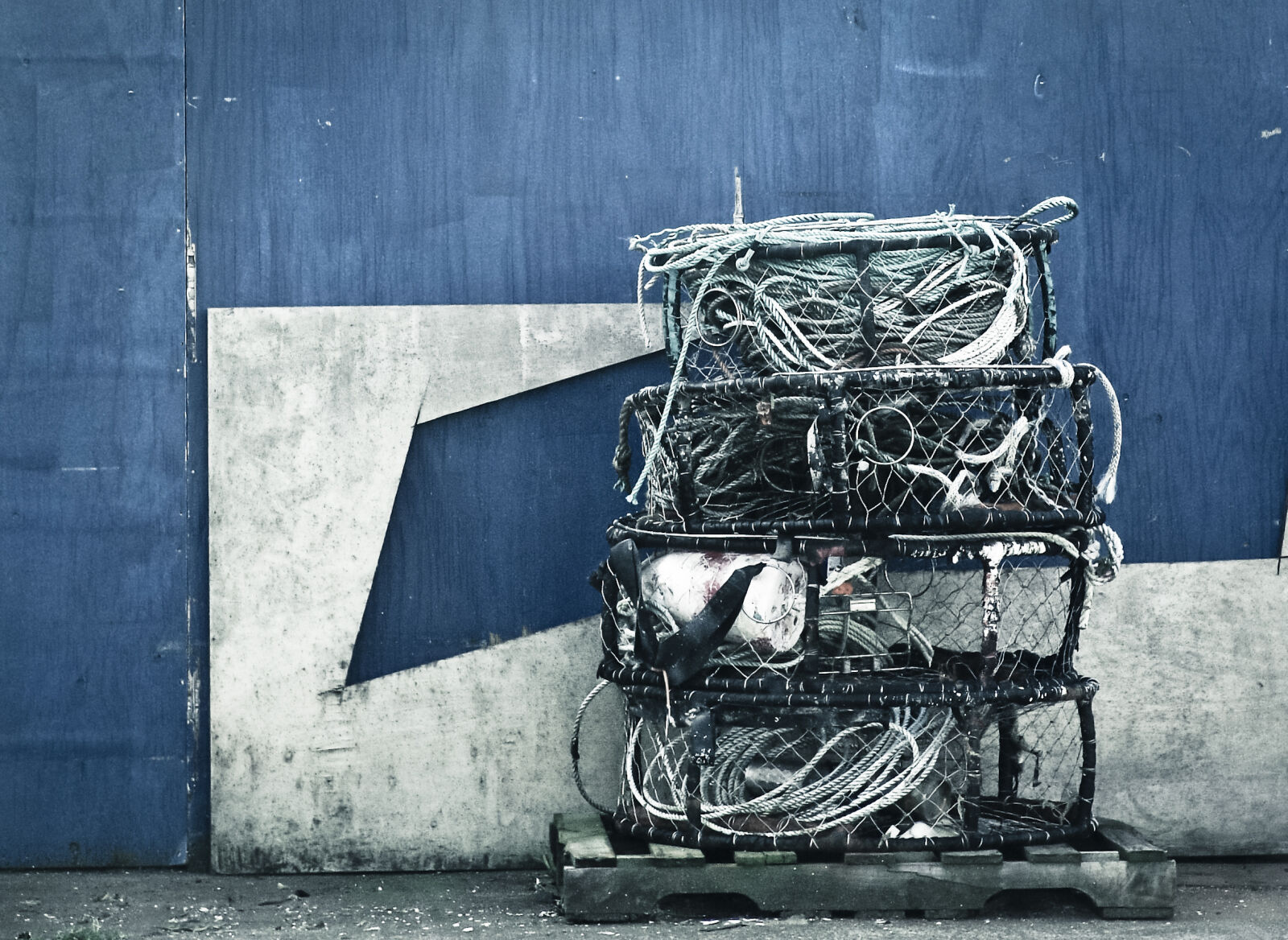 Sony DSC-F828 sample photo. Blue, equipment, ropes, storage photography