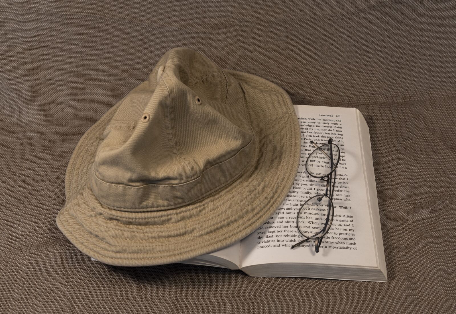 Nikon D750 sample photo. Hat, glasses, book photography