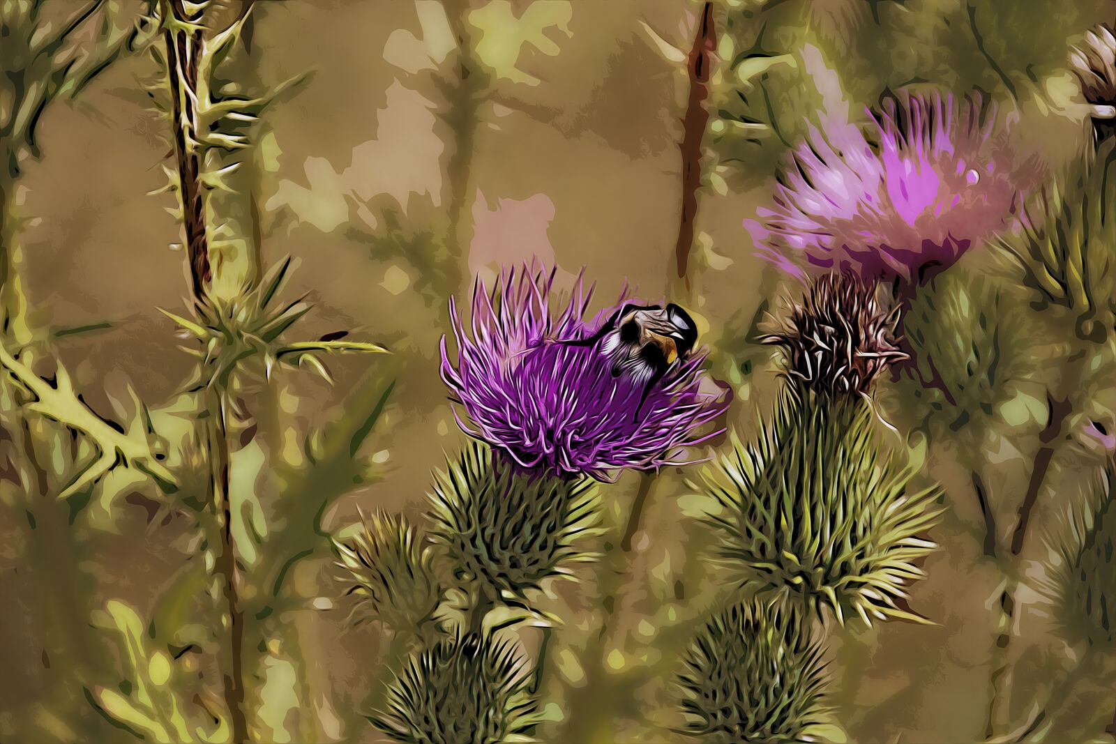 Canon EOS 700D (EOS Rebel T5i / EOS Kiss X7i) sample photo. Flower, bee, purple photography