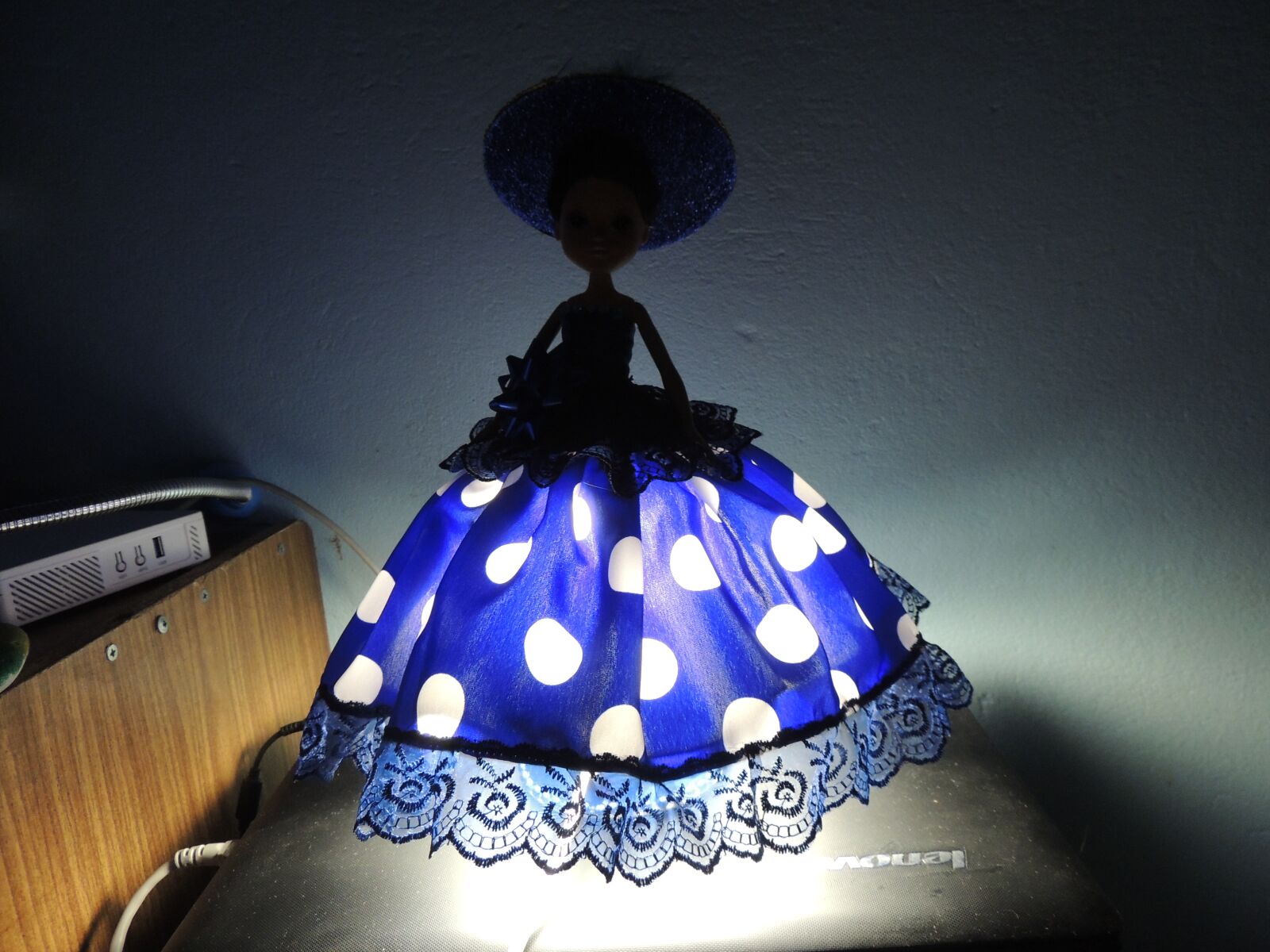 Nikon Coolpix P510 sample photo. Baby doll, lamp, toy photography