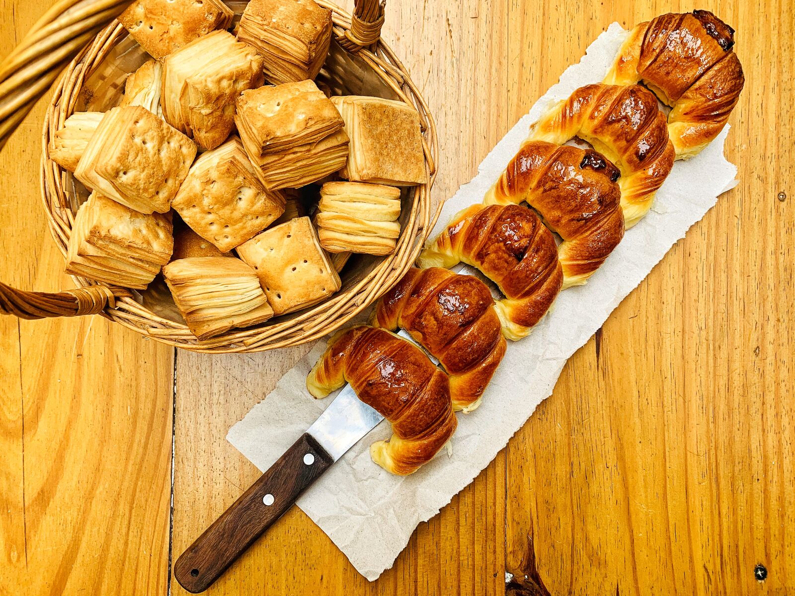 Apple iPhone XR sample photo. Croissant, bakery, bread photography