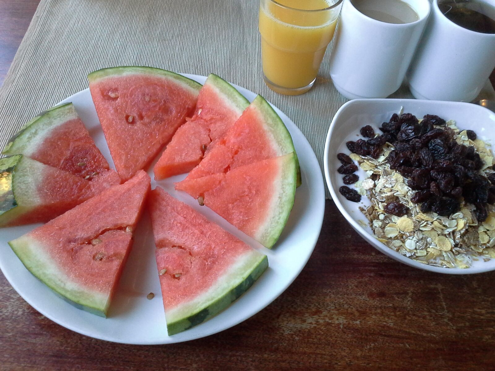 Samsung Galaxy Note 10.1 sample photo. Breakfast, health, watermelon photography