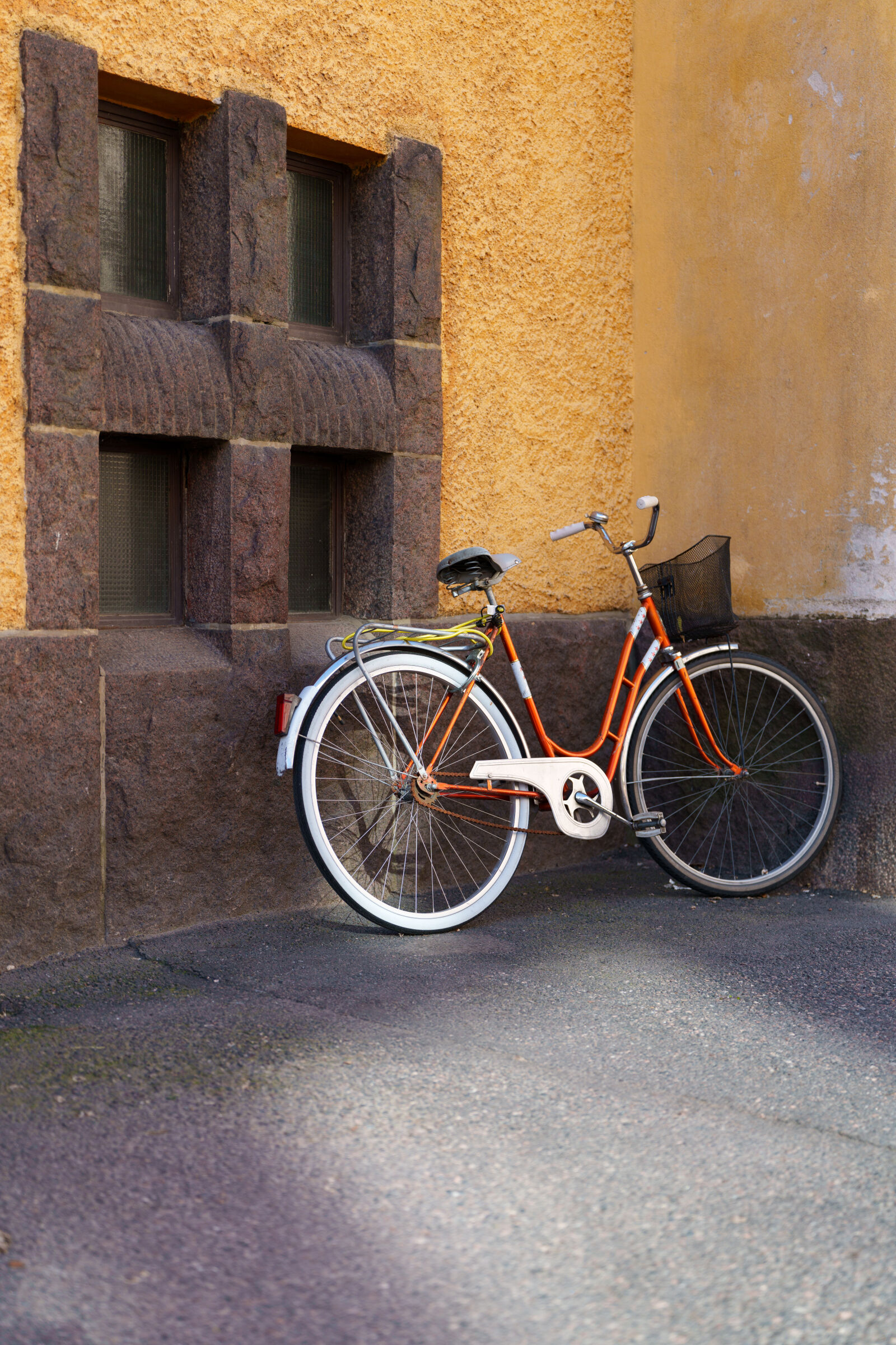 Sony a7R V sample photo. Bicycle corner photography