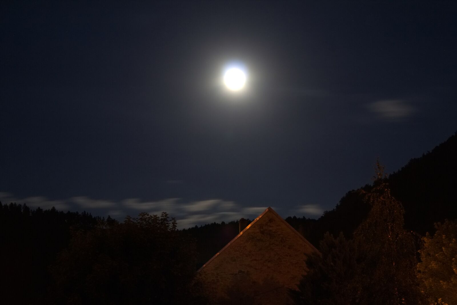 18.0 - 55.0 mm sample photo. Moon, dark, moonlight photography