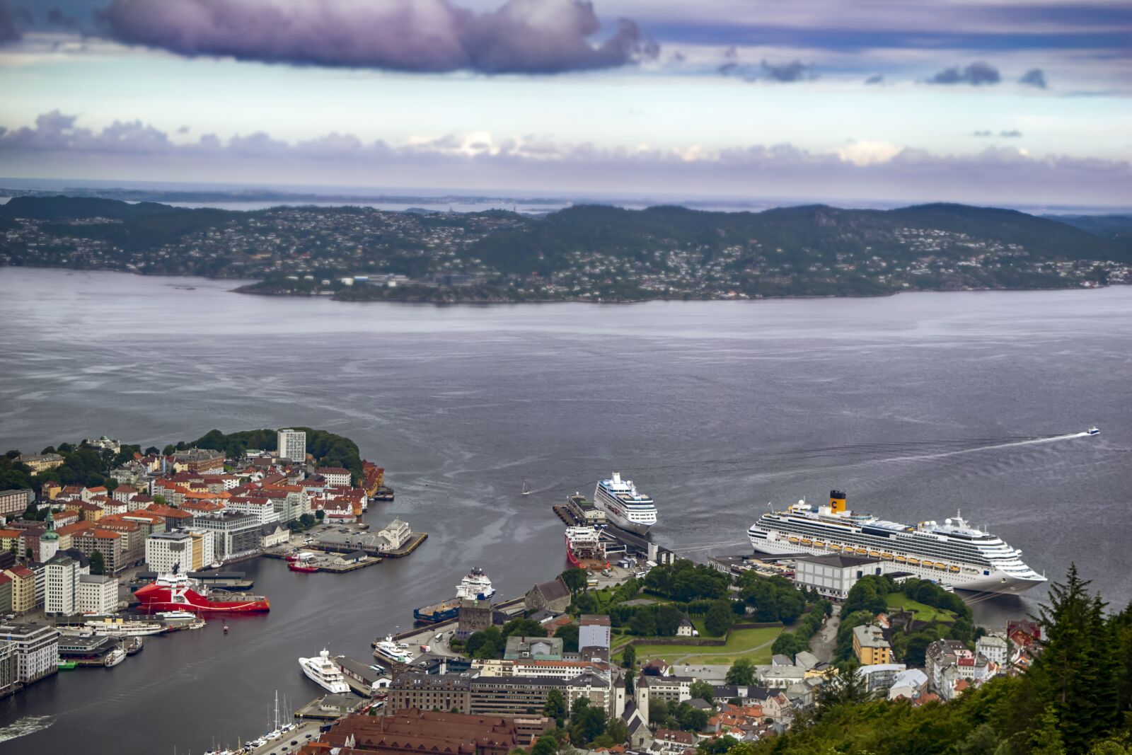 Nikon D3300 sample photo. Landscape, port, bergen photography